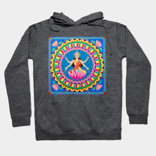 Goddess Lakshmi Hoodie by SoozieWray